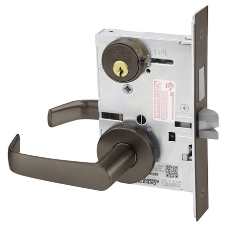 Corbin Russwin Entrance or Storeroom Mortise Lock, NS Lever, A Rose, Oil Rubbed Bronze ML2024 NSA 613